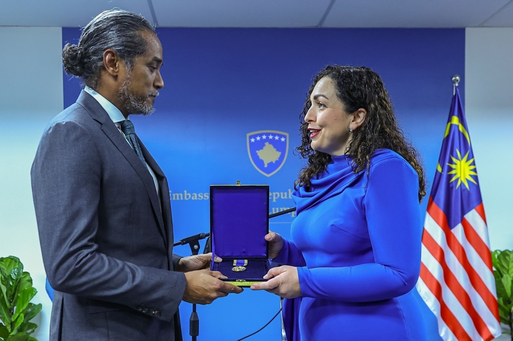 Kosovo president honours ex-PM Pak Lah, among earliest Asian leaders to back country's independence
