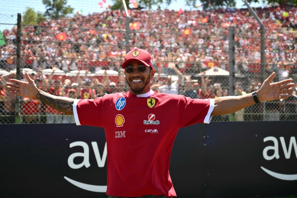 ‘It felt vintage': Hamilton savours first Ferrari race in front of home tifosi with stunning drive to fourth at Imola