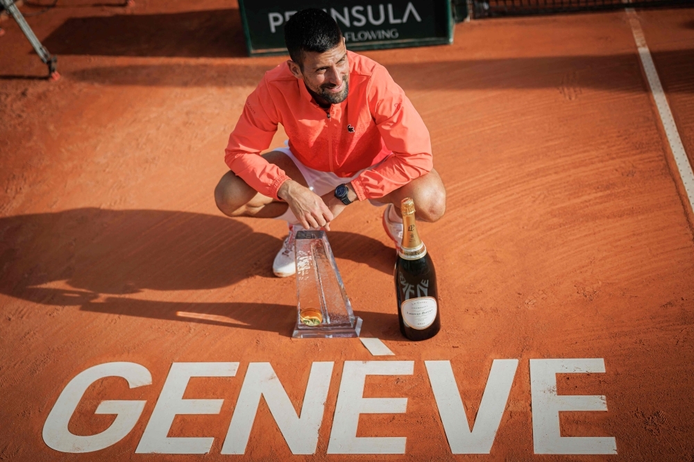 Novak Djokovic becomes third man to win 100 ATP titles with Geneva victory