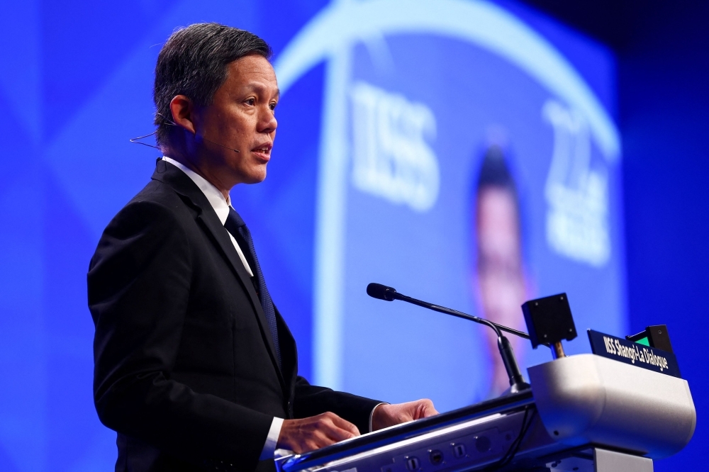 Singapore will choose principles over power in global conflicts, defence minister tells Shangri-La Dialogue