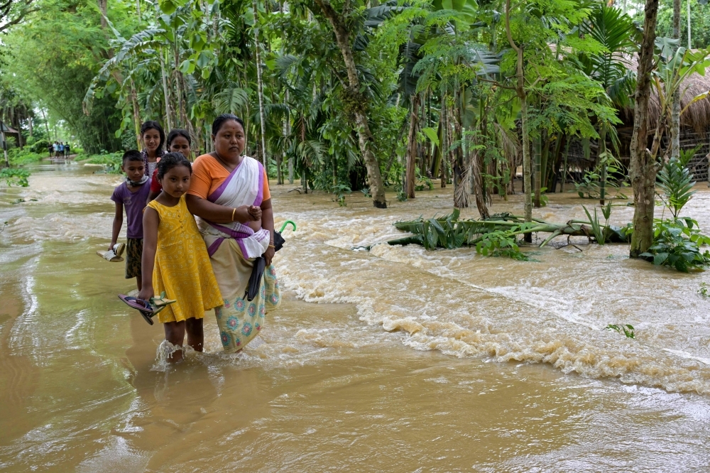 Deadly floods sweep India's north-east; 34 killed, more rain forecast