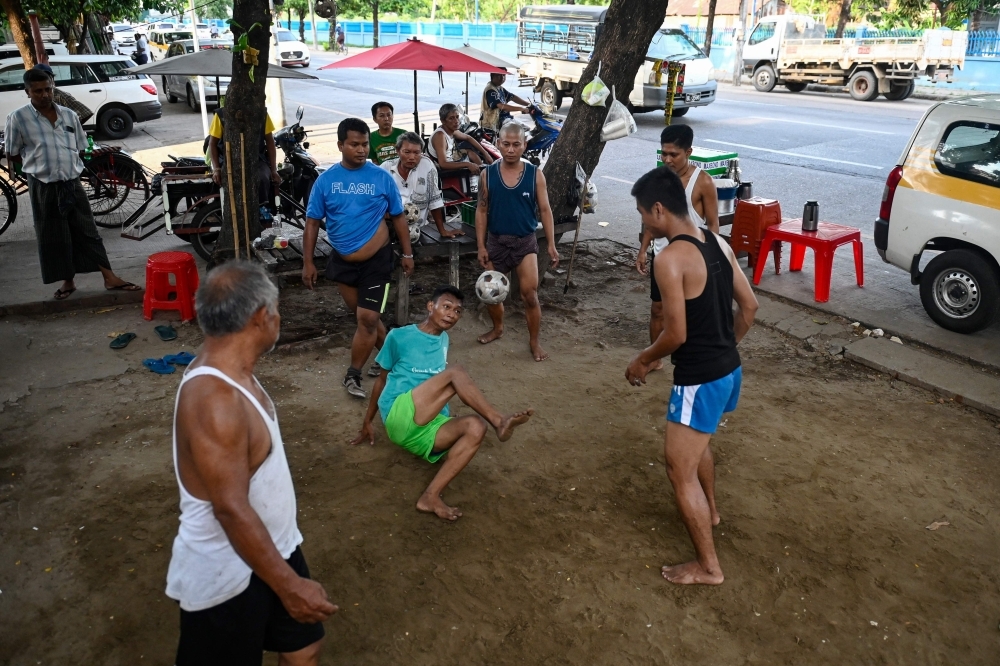 When the going gets rough, Myanmar players keep the ‘chinlone' ball rolling