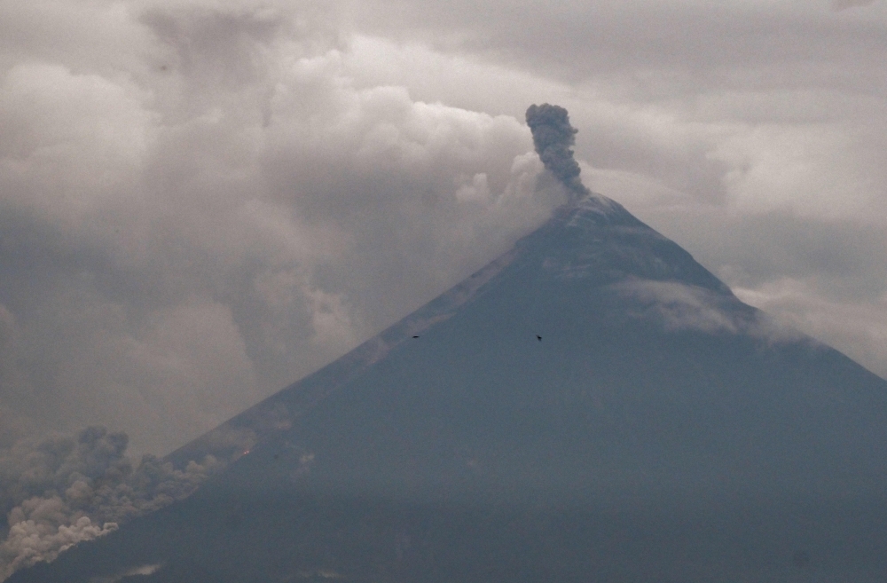 Over 500 evacuated as Guatemala's Fuego volcano erupts, spews ash and gas