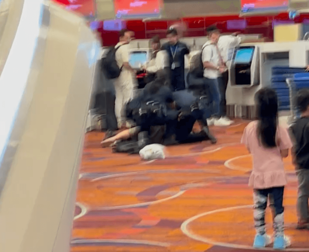 Woman arrested at Changi Airport Terminal 1 check-in as travellers look on