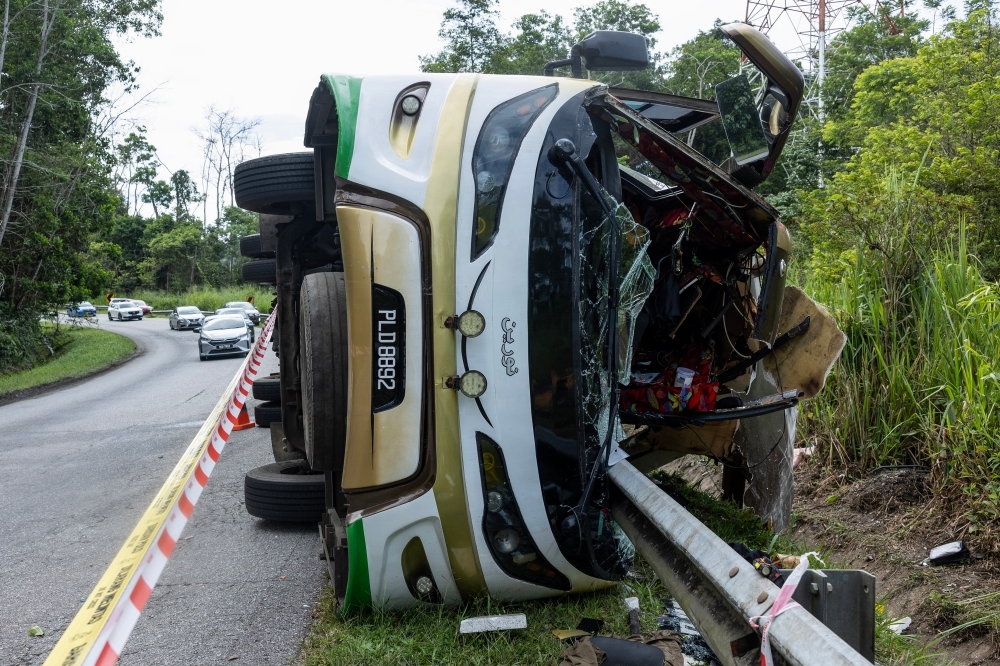 Malaysia grieves as UPSI bus crash in Gerik kills 15, echoing deadly FRU accident last month