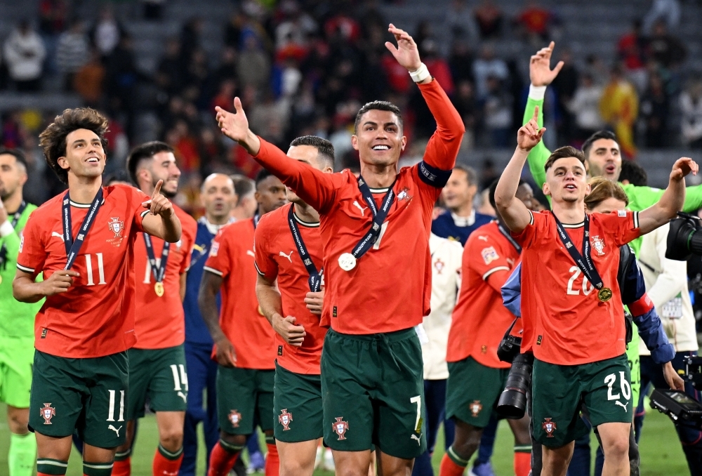‘Small people, but big ambition': Portugal's emotional Ronaldo celebrates winning Nations League