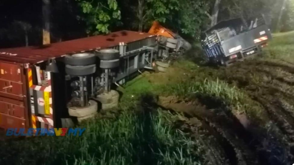 Lorry driver, Myanmar worker hurt in collision with trailer on NSE near Sungai Petani; three more escape injuries