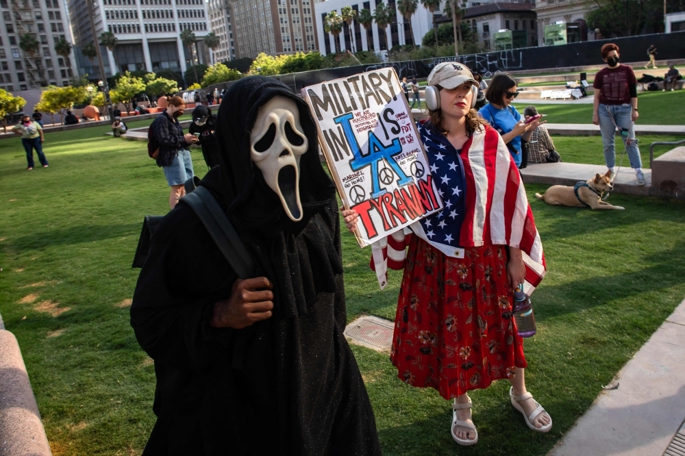 Trump slams protesters as ‘animals', White House blames California leaders for escalating unrest
