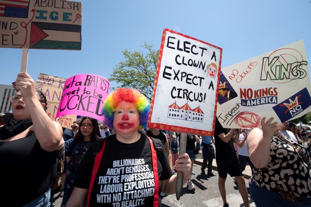 ‘No crown for the clown': Tens of thousands throng US streets against ‘king' Trump in nationwide rallies