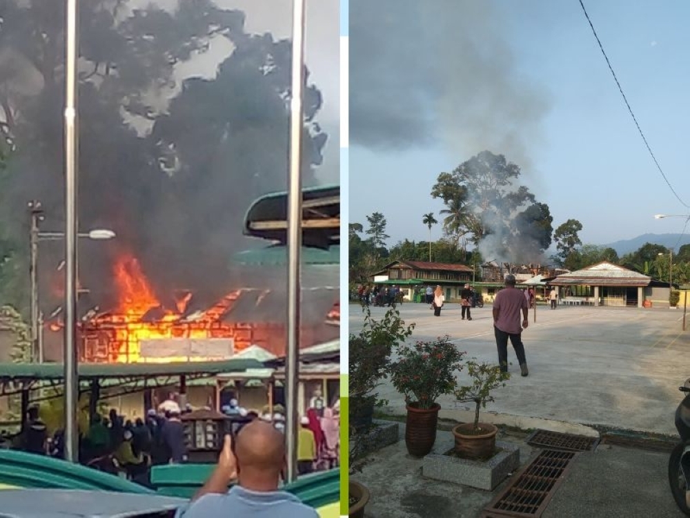 Fire guts Baling religious school dormitory, all 53 students safe (VIDEO)