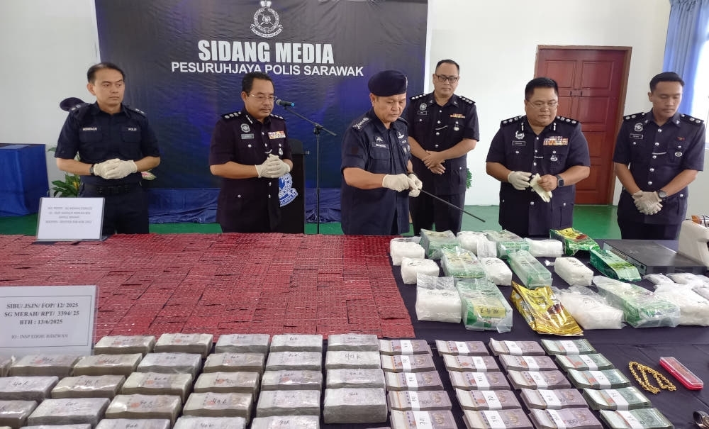 ‘Kingpins caught': Sarawak's biggest drug ring smashed, RM8.5m haul recovered
