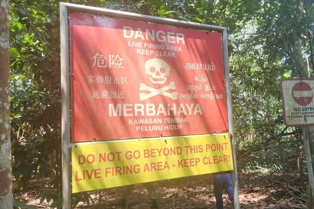 Bullet injury highlights risks of ignoring live-firing signs at Chestnut Park in Singapore as cyclists continue to enter restricted zones