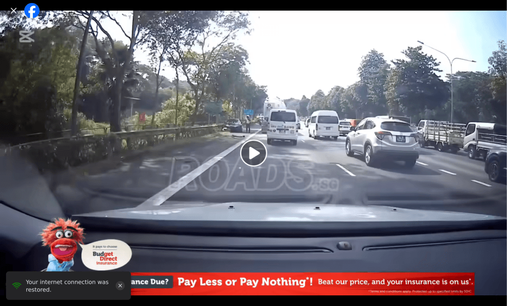 Driver flees scene after causing major crash on Singapore's Seletar that injures three (VIDEO)