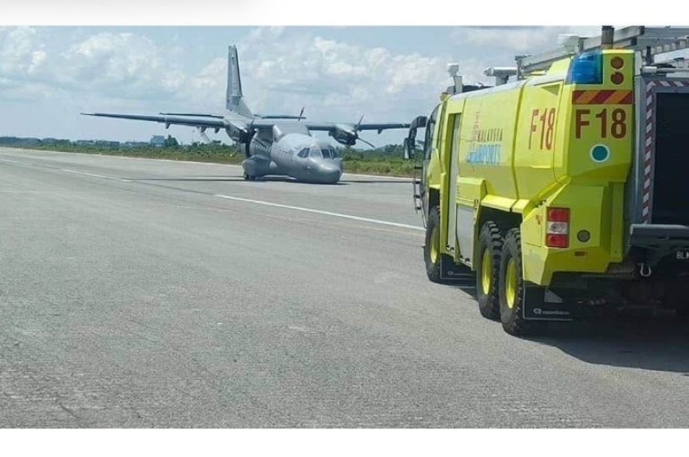 RMAF starts probe on transport plane mishap that forced Kuching airport to close runway