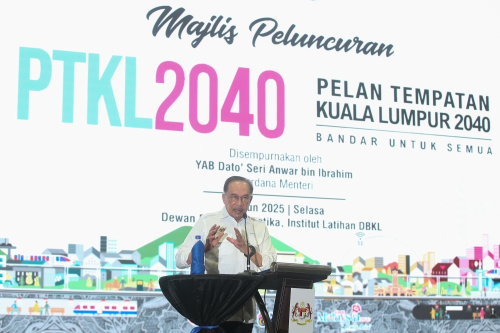 Anwar says KL's future is public transport, not private cars, as 2040 blueprint unveiled