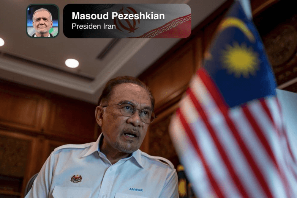 Iran open to ending conflict if sovereignty respected, Anwar says after call with Pezeshkian