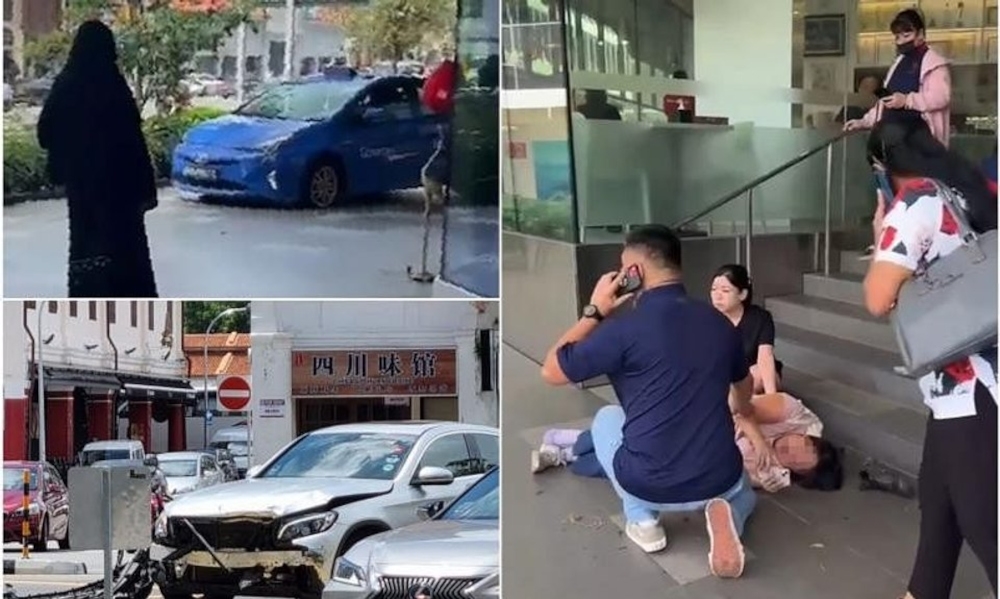 Singapore driver charged over City Gate mall crash that injured three pedestrians after taxi mounts pavement