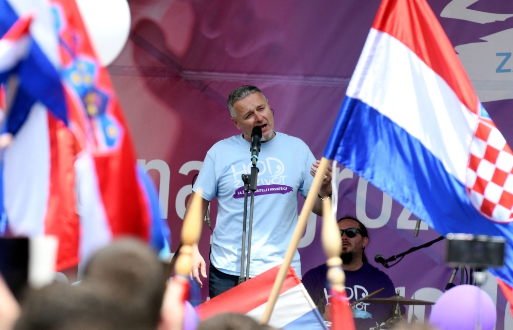 Croatia's biggest concert stirs controversy as Nazi-sympathising singer Thompson returns to stage in Zagreb