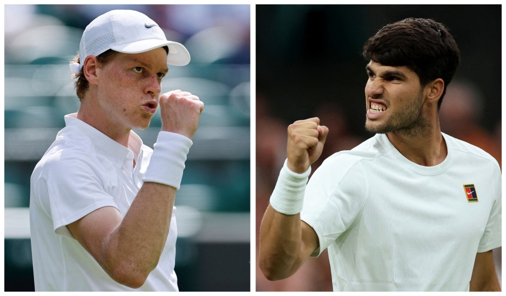 Alcaraz faces Sinner in blockbuster Wimbledon final as new tennis rivalry takes centre stage