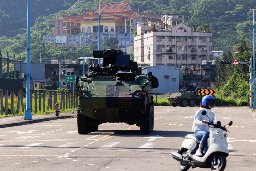Air raid sirens bring Taipei to a standstill in civilian drill simulating Chinese attack