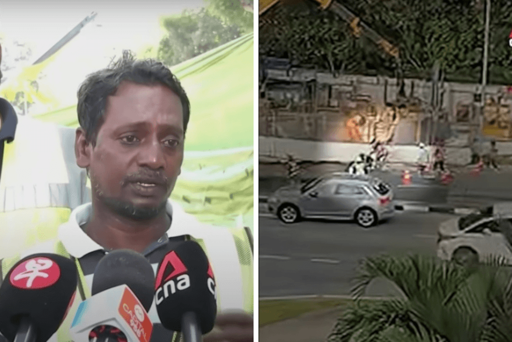 Saved by a nylon rope: Singapore construction workers rescue woman from Tanjong Katong sinkhole