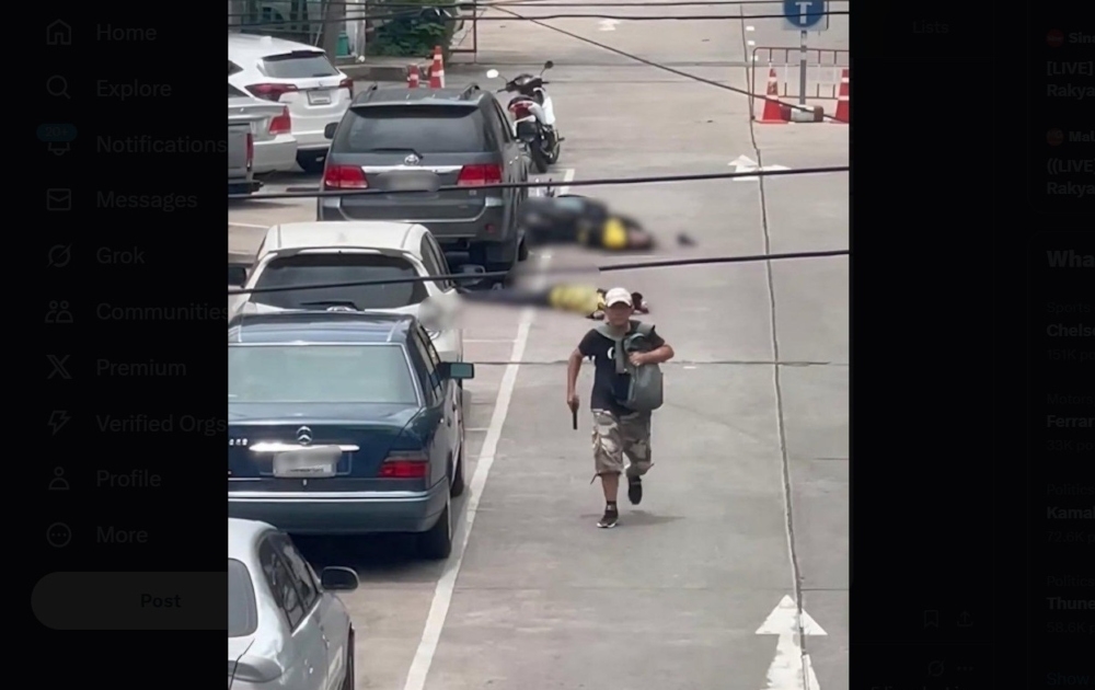 Gunman kills four security guards in Bangkok market shooting before taking own life