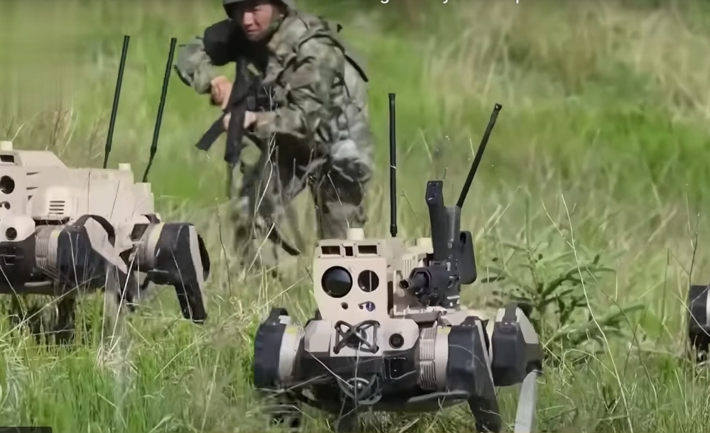 Dogs of war: China unleashes gun-toting ‘robot wolves' in military push