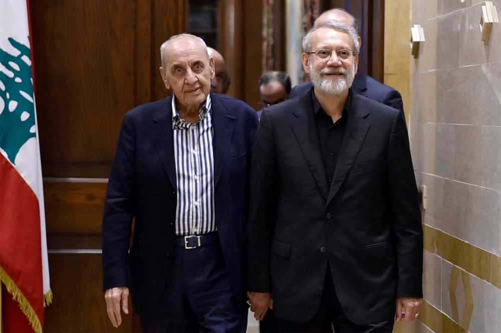 Lebanon warns against foreign meddling as Iran security chief visits