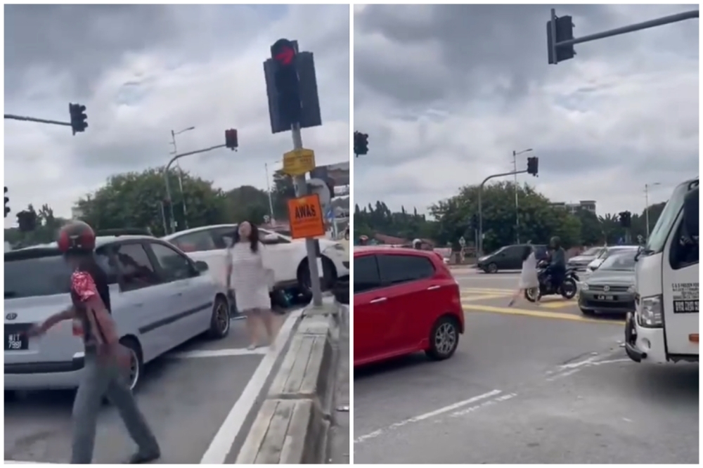 Foreign woman with two knives arrested after hitting three motorcycles, hurting six bystanders in Kajang