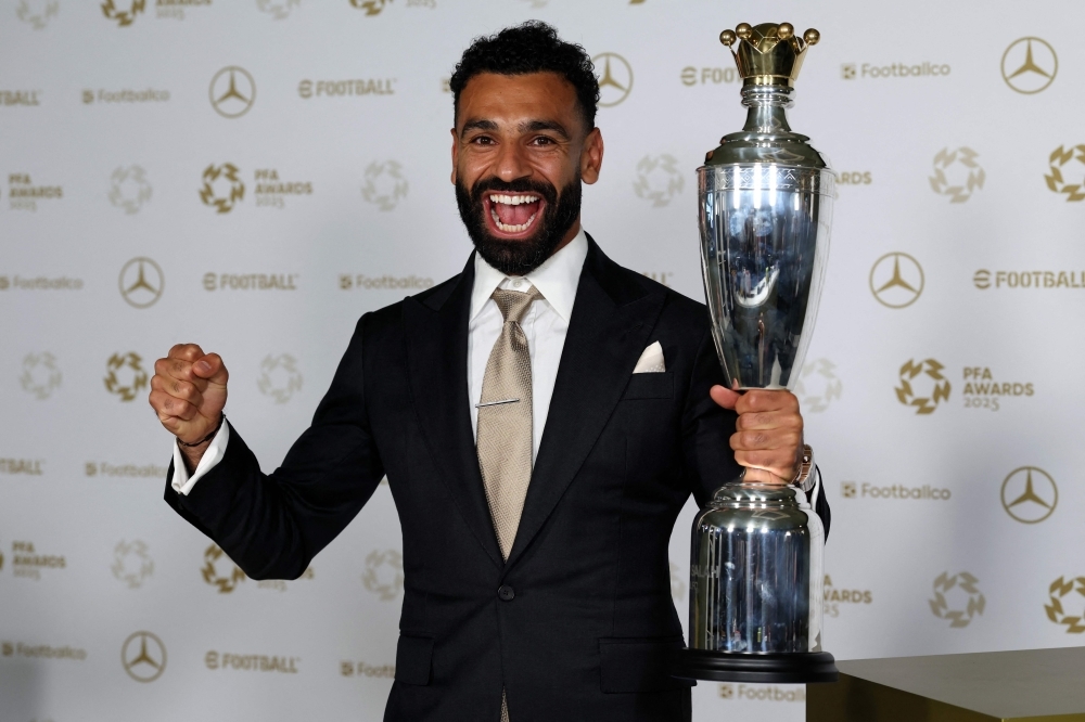 Mohamed Salah makes history as first player to win PFA player of the year three times