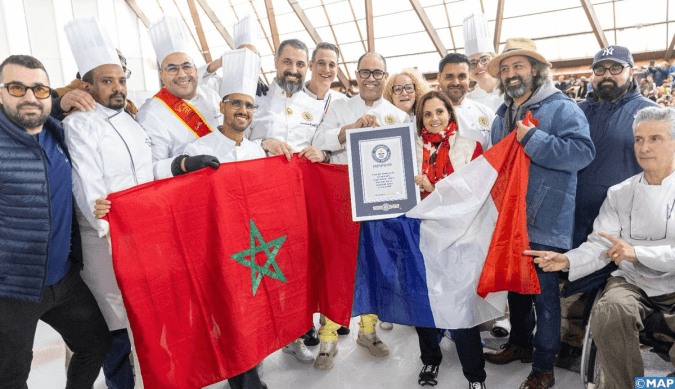 Moroccan Pastry Chef Sets Guinness Record for World's Longest Strawberry Cake