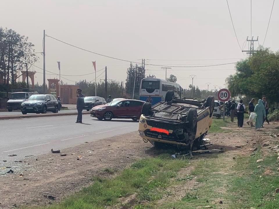 إصابات خطيرة في حادث سير مروع بضواحي مراكش