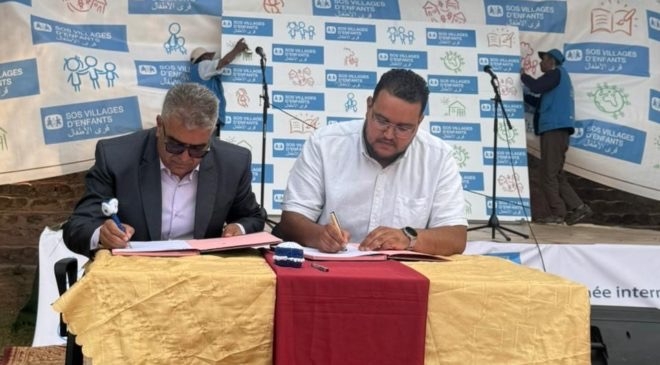 توقيع اتفاقية شراكة بين جمعية صداقة للأعمال الاجتماعية وقرى الأطفال SOS بآيت أورير