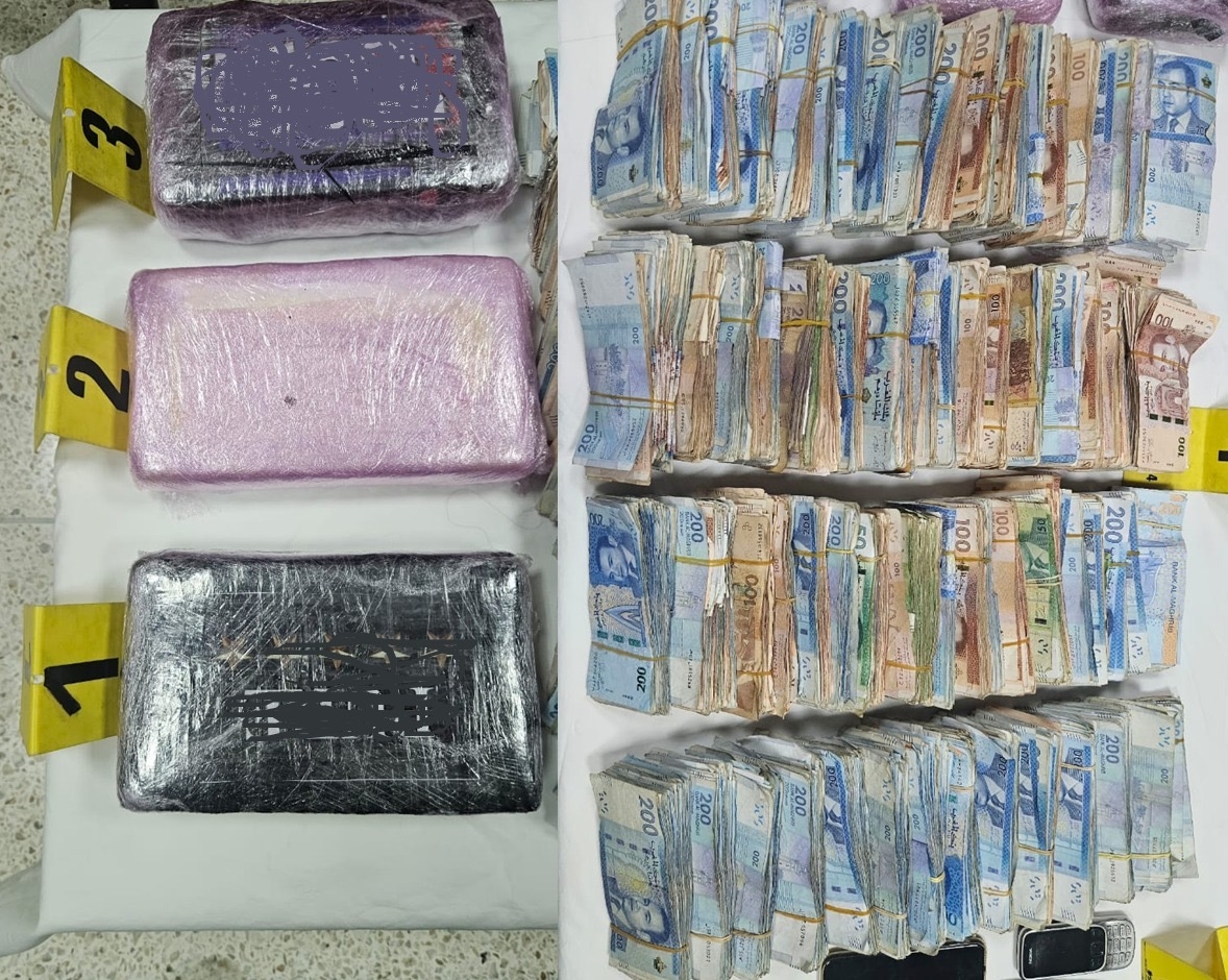 اعتقال صاحب سوابق متلبسا بحيازة 3 كيلوغرامات و460 غراما من مخدر الكوكايين