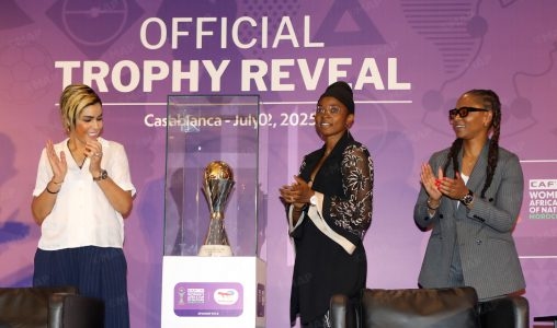 كأس أمم إفريقيا للسيدات (المغرب-2024).. الكشف عن الكأس الجديدة للمسابقة في الدار البيضاء