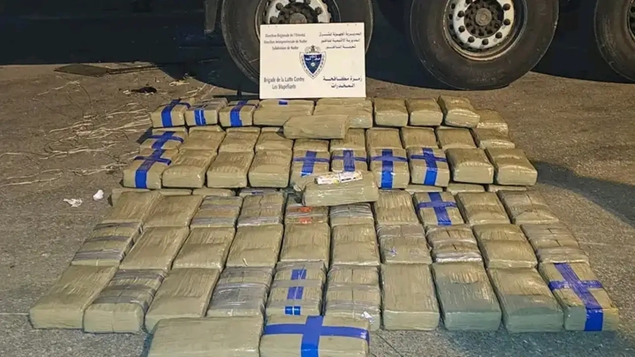الجمارك ببني أنصار تحبط محاولة تهريب 28 كيلوغرامًا من الحشيش