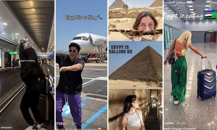 سياح يدعون لزيارة أجمل الأماكن فى مصر من خلال "تريند" جديد