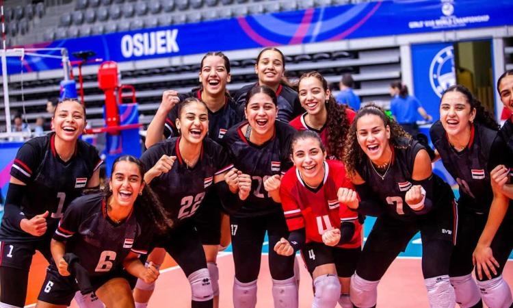 منتخب شابات الكرة الطائرة يستعد لمواجهة كرواتيا في مونديال الناشئات
