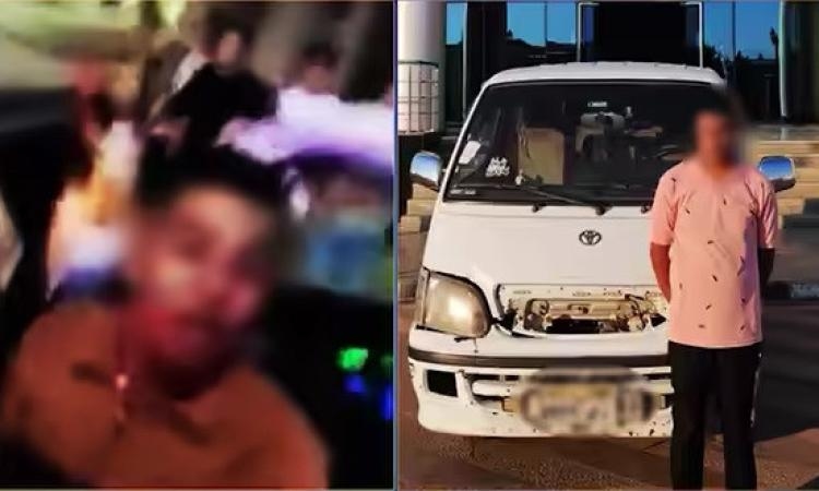 ضبط قائد ميكروباص لسيره عكس الاتجاه واصطدم بسيارة شخص وحاول التعدي عليه