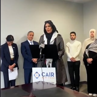 CAIR Lawsuit Against The City Of New York, Alleging Police Brutality During October 2023 Anti-Israel Protest In Brooklyn, Joined By Nerdeen Kiswani, Leader Of 'Within Out Lifetime', Which Led NYC Protests In Support Of Palestinian Terror, Valorizing Hamas 'Martyrs', Where Speakers Called To Abolish Police, Israel, And U.S. Government, Chanting 'Death To America!'