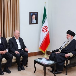 Hamas Political Bureau Deputy Chair Khalil Al-Haya To Iranian Supreme Leader Ali Khamenei: 'We Have Come To Meet With You Today When We Are All Proud, And This Great Victory Is Jointly Ours And Iran's'; Khamenei: 'You Have Triumphed Over The Zionist Regime And In Fact Also Over America'
