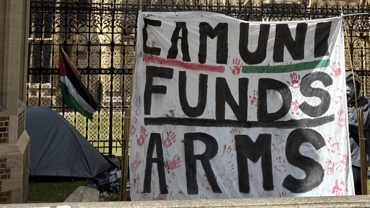 Cambridge students hit out at injunctions 'criminalising' Palestine encampment