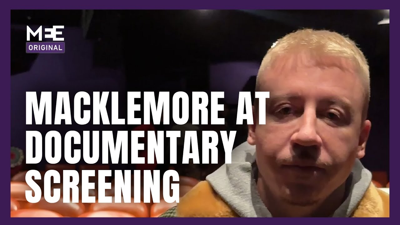 Macklemore speaks to MEE at the screening of 'The Encampments'