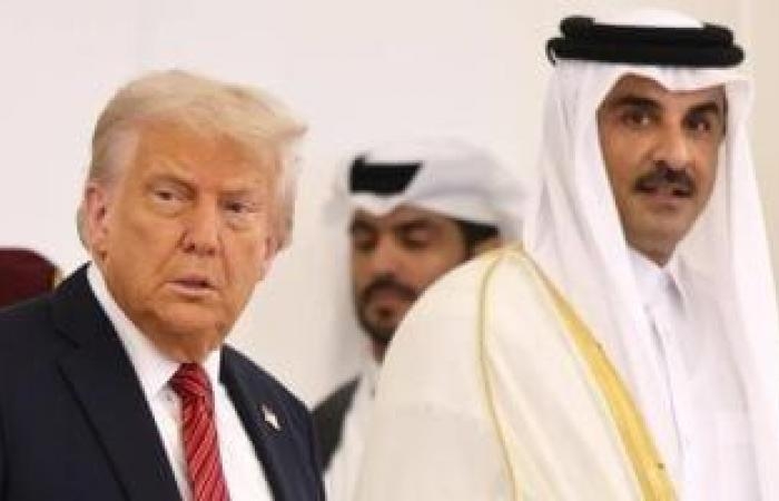 ترامب يلقى كلمة أمام الجنود الأمريكيين بقاعدة العديد فى قطر