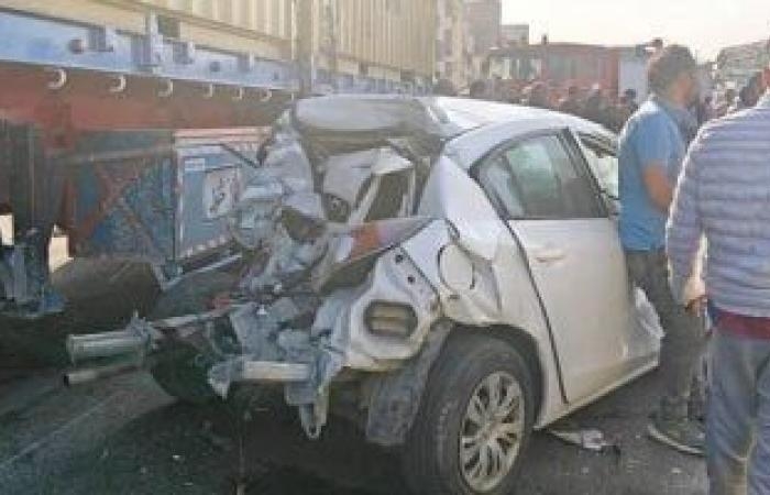 المعاينة: مصرع شخص وإصابة 15 فى تصادم 7 سيارات بدائرى البساتين.. صور