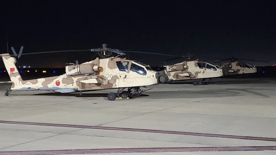 Morocco Receives First Batch of Apache AH-64E Helicopters