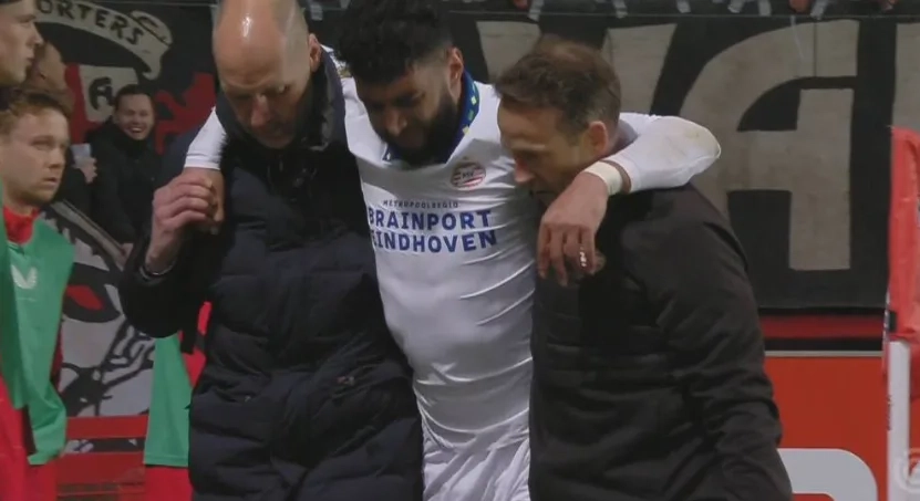 Ismael Saibari Limps off Injured in PSV Win Over Twente