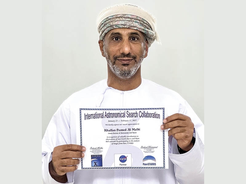 Omani discovers near-Earth object, has privilege to name it