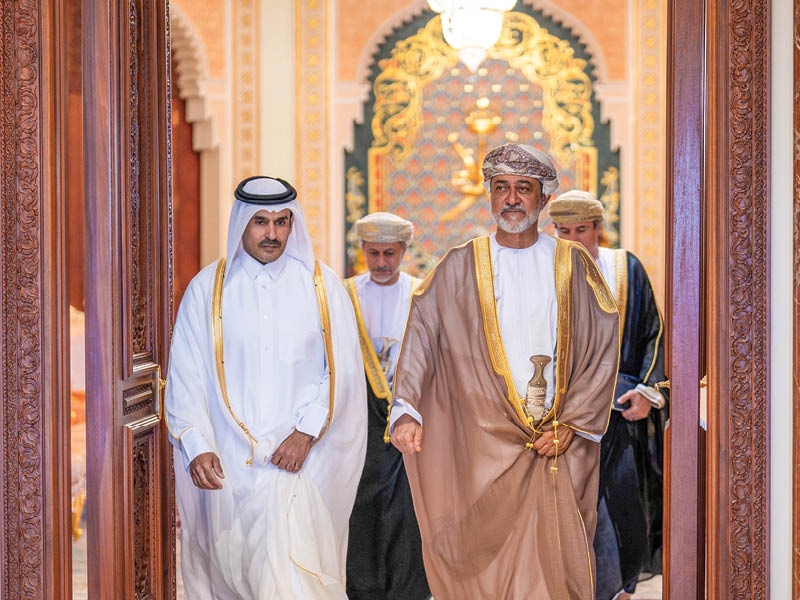 H M receives Qatar's energy minister