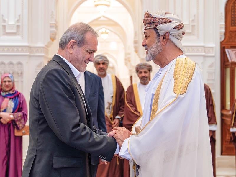 H M Sultan Haitham, Pezeshkian praise growing cooperation